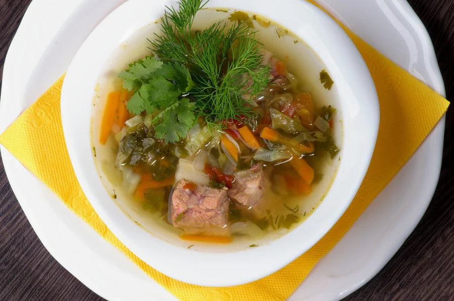 gefrorene suppe auftauen