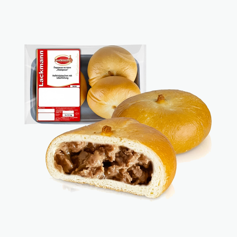 Lackmann Teigtaschen mit Leberfüllung, gebacken