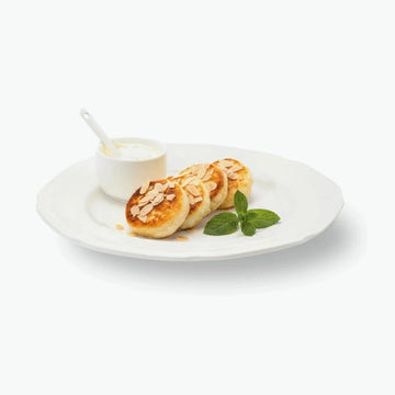 Eiweiß-Quarkpuffer "Sirniki" FIT, ohne Zucker und Gluten