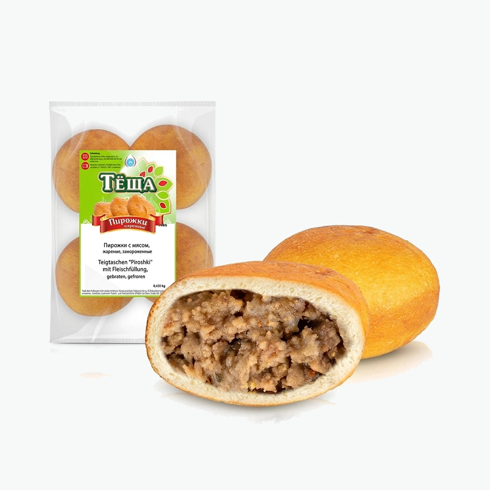 Lackmann Teigtaschen "Piroshki" mit Fleischfüllung, frittiert