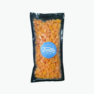 Кубики тыквы, замороженные