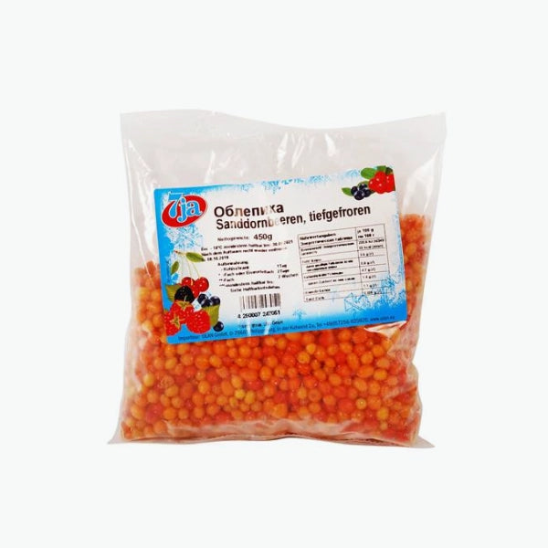Sea buckthorn, frozen