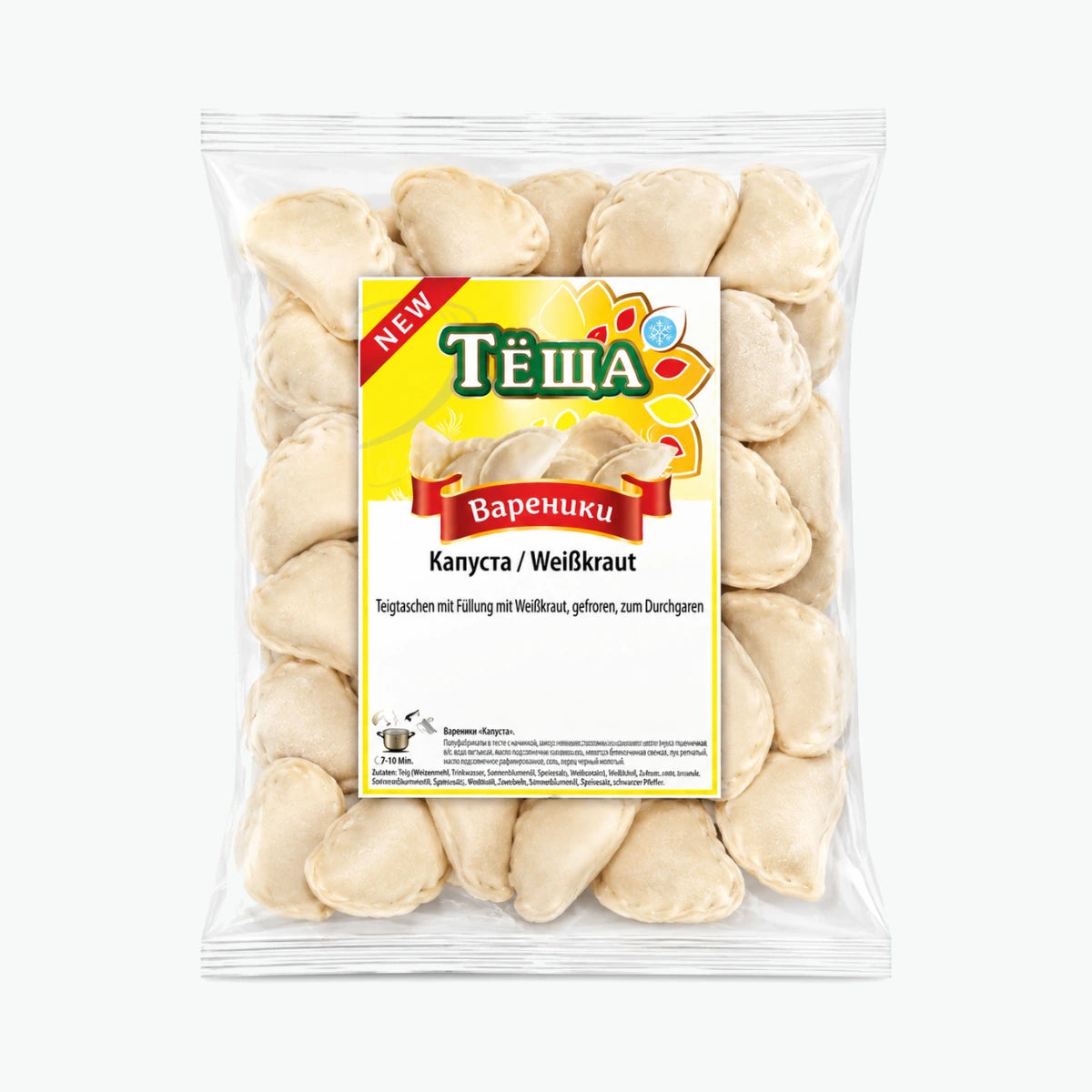 Lackmann Wareniki mit Weißkraut
