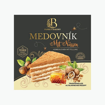 Premium Honigtorte mit Nüssen