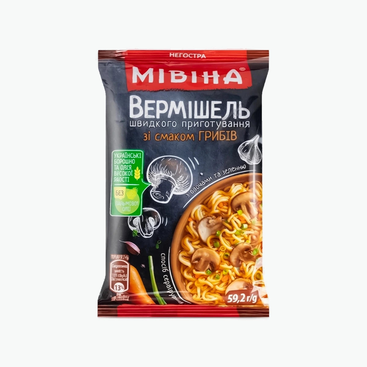 Mivina Instantnudeln mit Pilzgeschmack