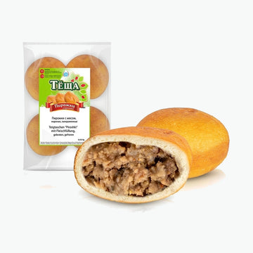 Lackmann Teigtaschen "Piroshki" mit Fleischfüllung, frittiert