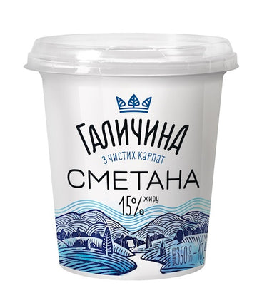 Galychyna Schmand 15% Fett