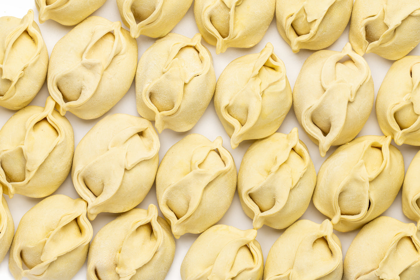 Manty mit Rind- und Schweinefleisch, handgemacht