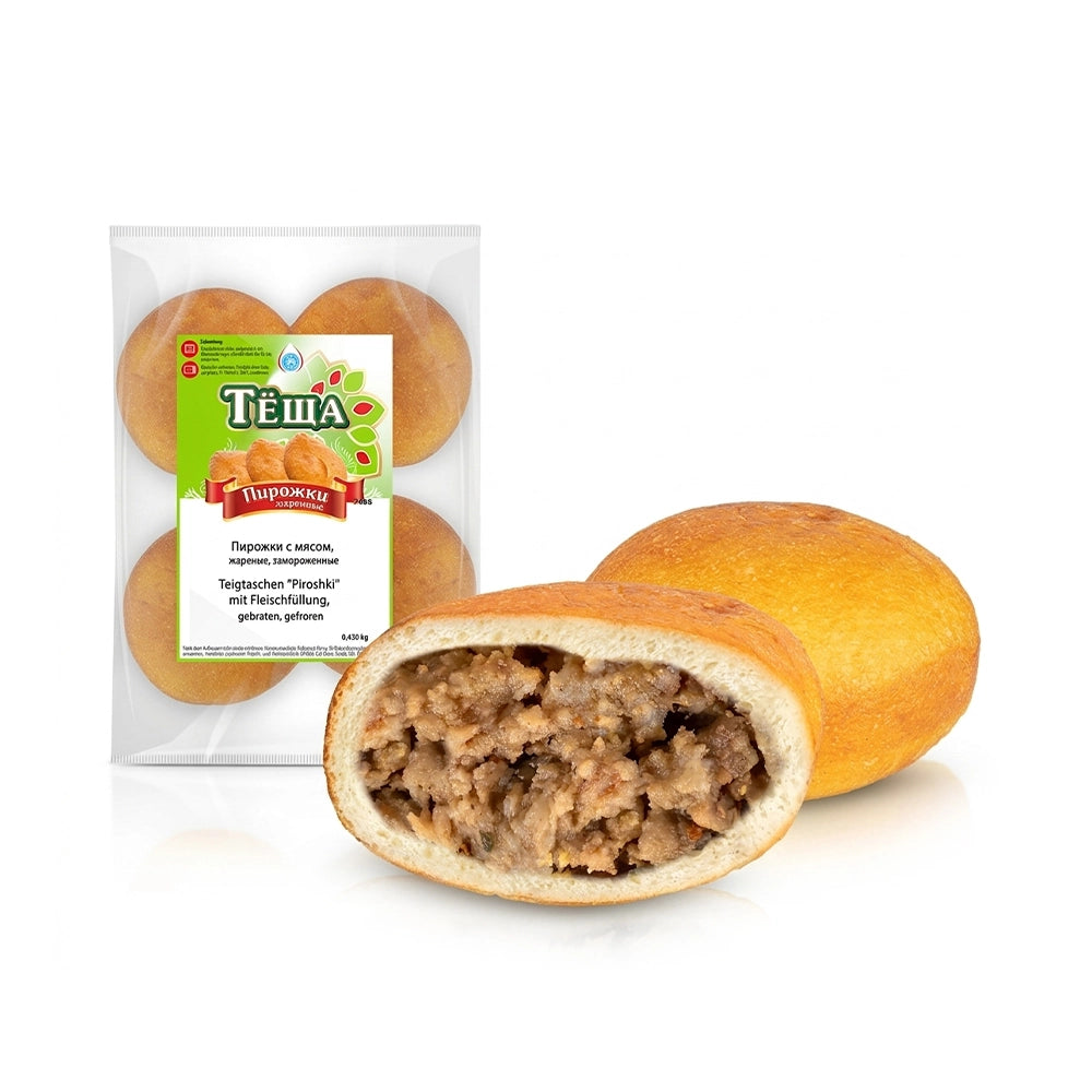 Lackmann Teigtaschen "Piroshki" mit Fleischfüllung, frittiert