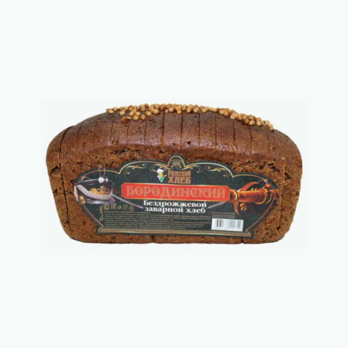 Schwarzbrot „Borodinskij“, gebacken, ohne Hefe