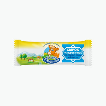 Quarkriegel mit Kondensmilch, glasiert mit Milchschokolade