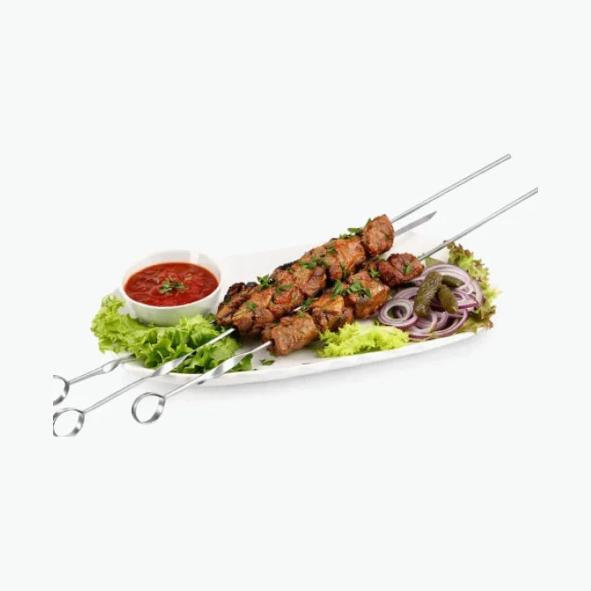 Schaschlik aus Schweinefleisch nach georgischer Art, roh und tiefgefroren