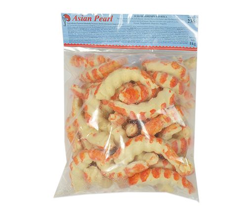 Surimi Pink Garnele , gekocht, tiefgefroren
