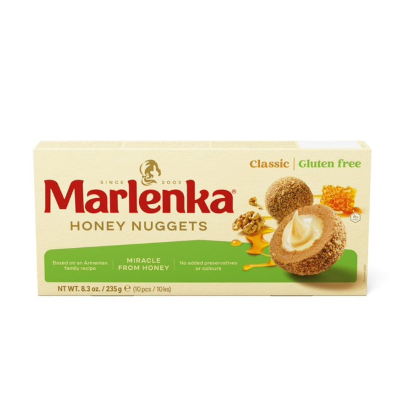 Marlenka Gebäckkugeln mit Honig, glutenfrei