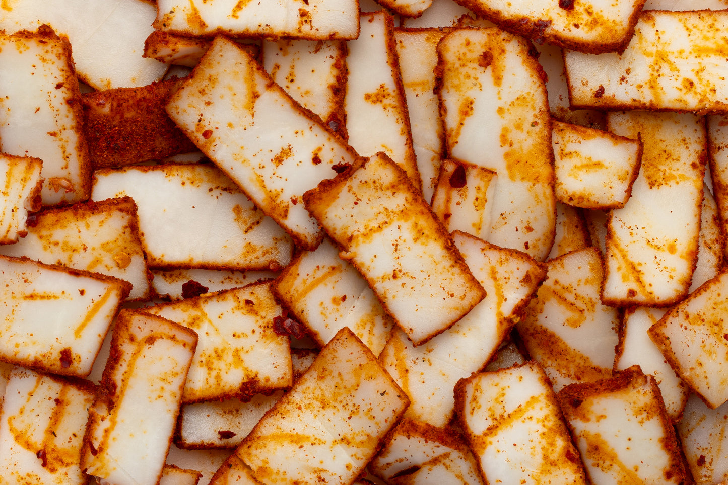 Speck mit Chili, geschnitten