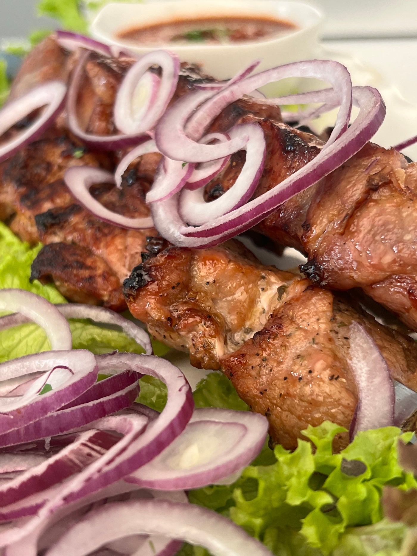 Pork shashlik "Our classic", raw and deep-frozen