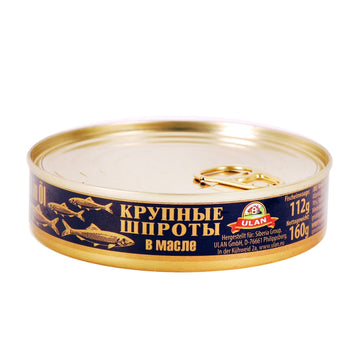 Large smoked sprats in oil, 160g