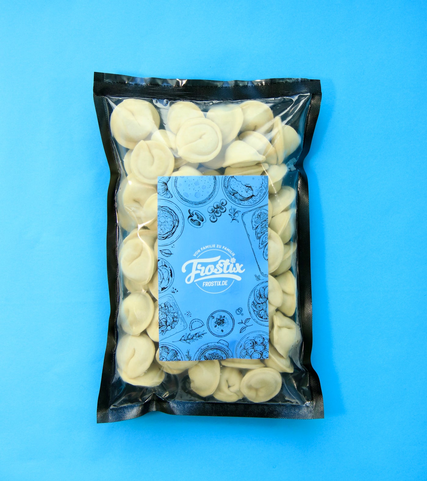 Pelmeni mit Rind - und Schweinefleisch, handgemacht