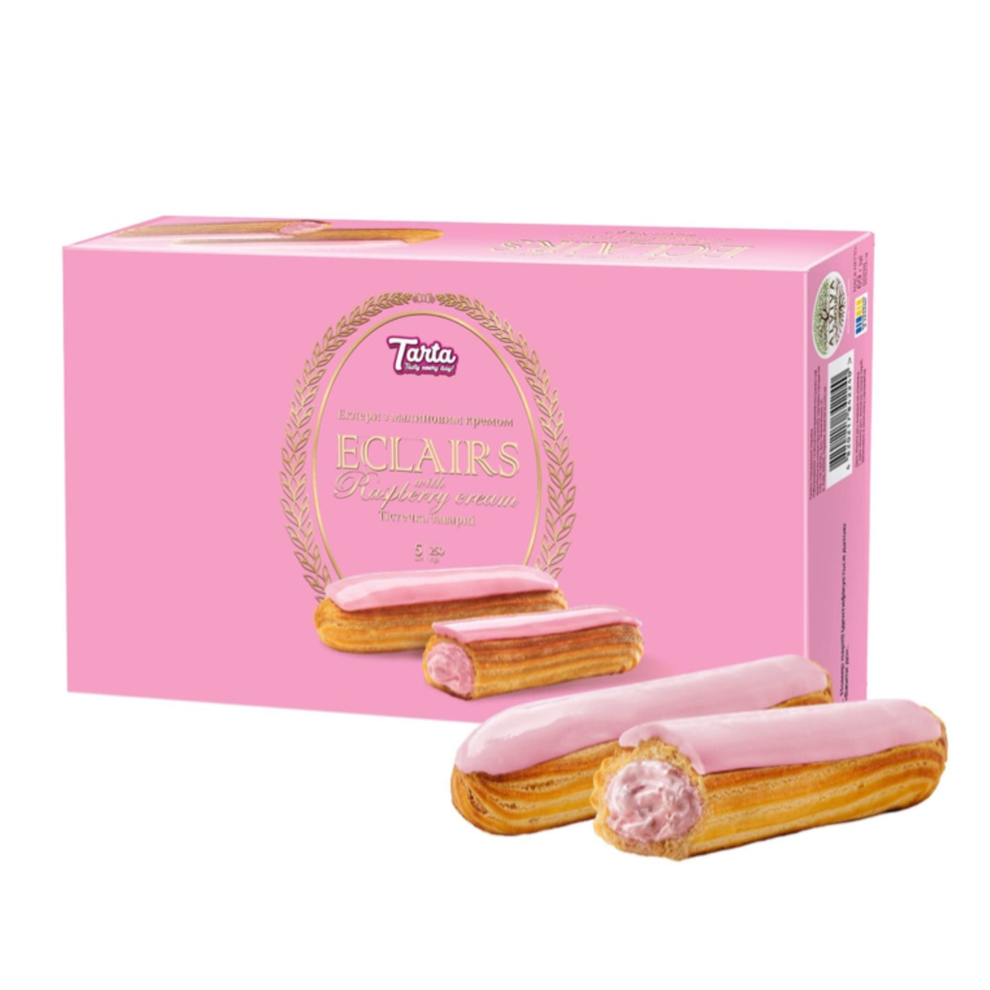 Tarta Eclair mit Himbeercreme