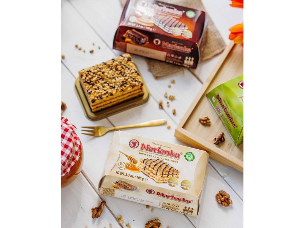Glutenfreies Marlenka Honigtörtchen mit Walnüssen –100g