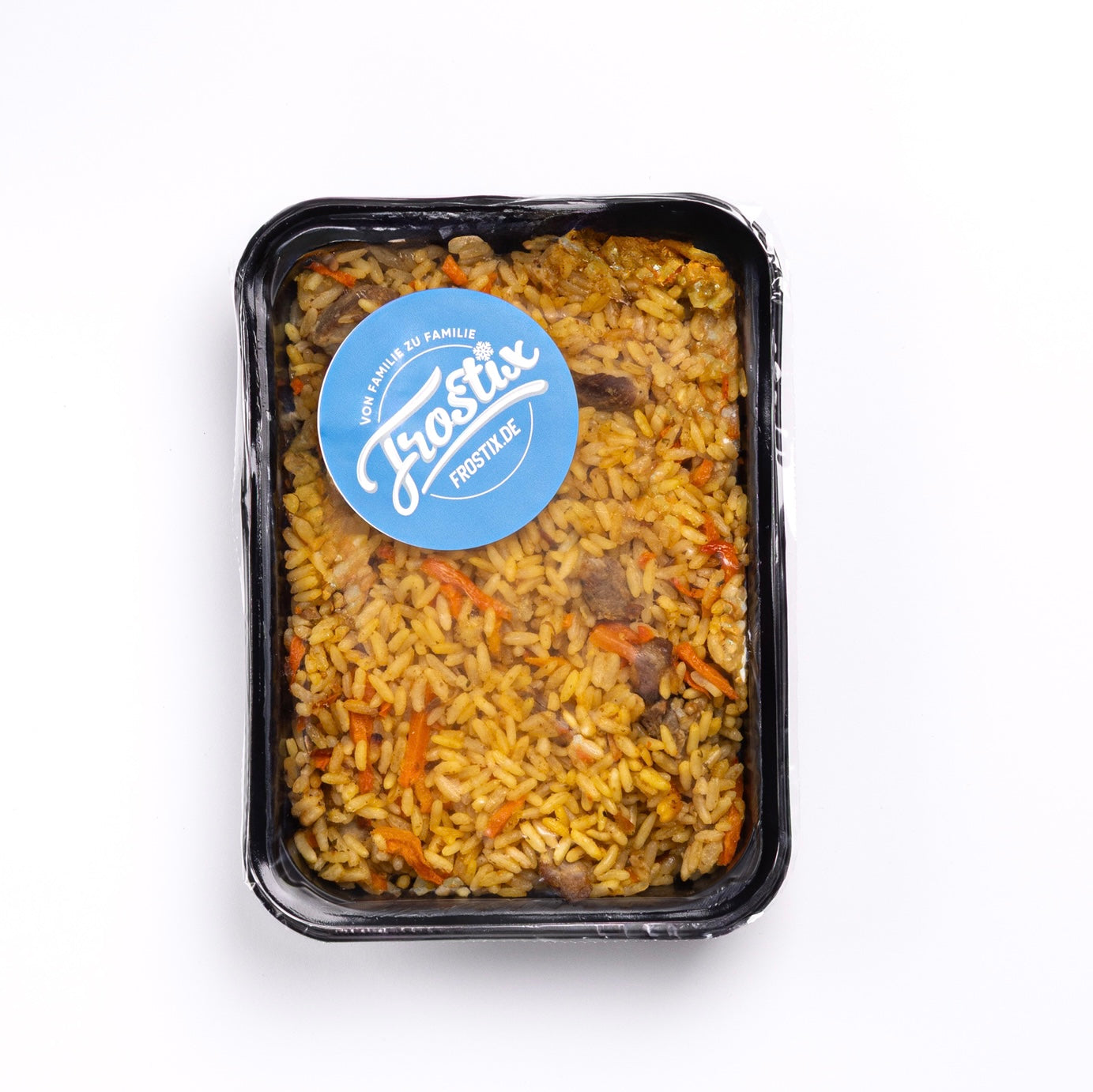 Rice dish "PLOV" with pork, handmade