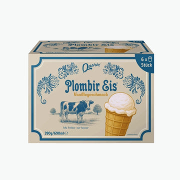 Plombir-Eis mit Vanillegeschmack