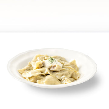 Pelmeni "Uralskije" mit Knoblauch, handgemacht