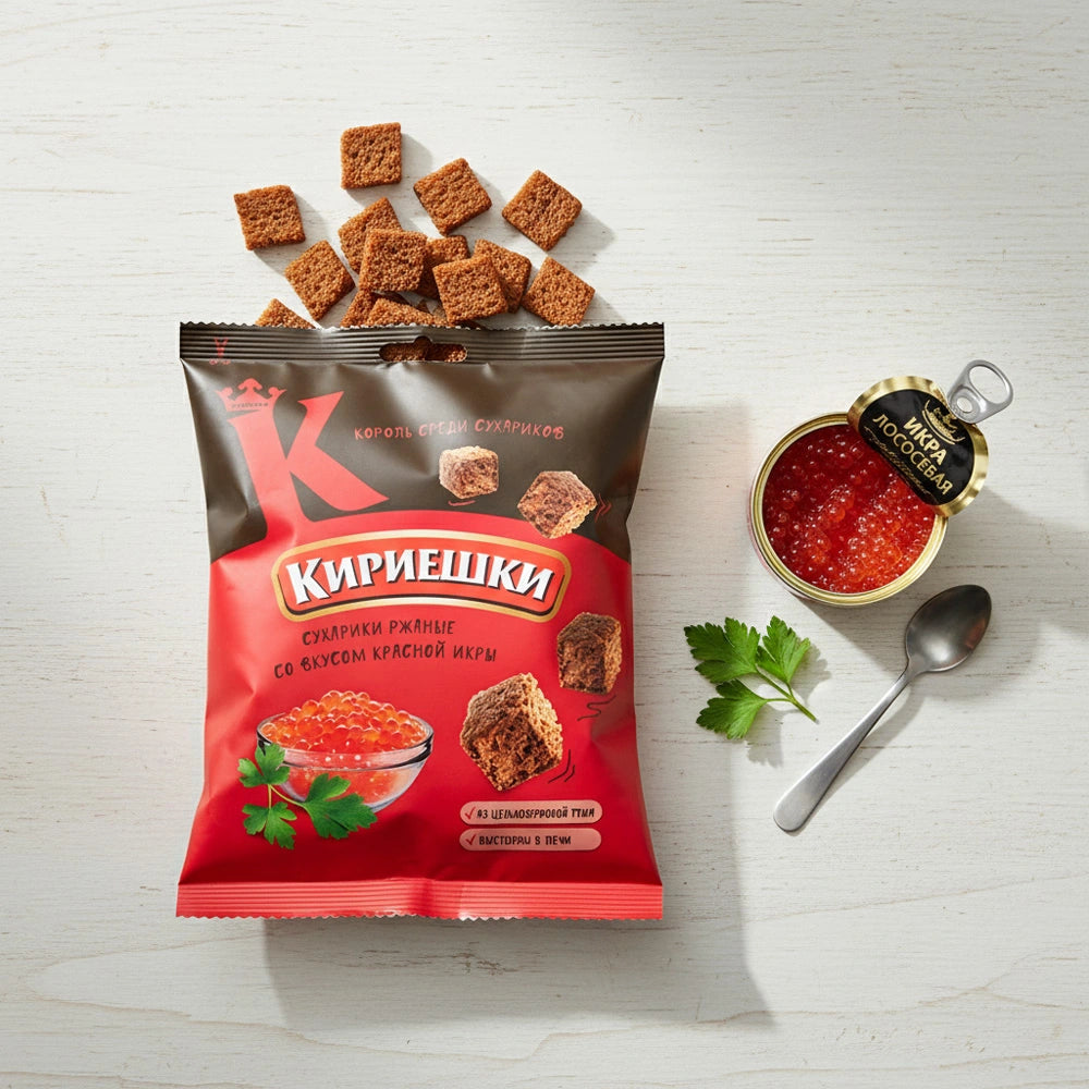 Kirieshki Brotcroutons Kaviar-Geschmack