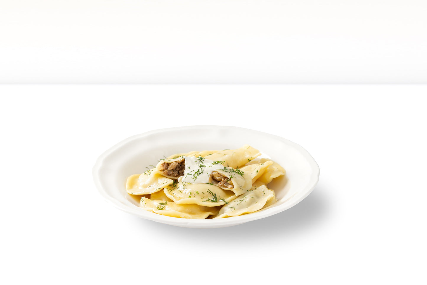 Wareniki mit Weißkraut und Fleisch, handgemacht