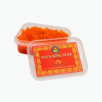 Salmon caviar from wild salmon, Gorbuscha