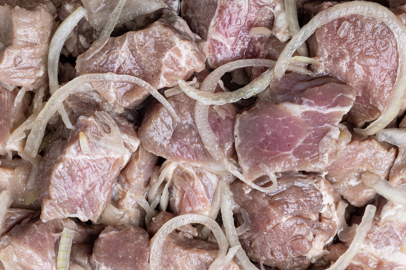 Pork shashlik "Our classic", raw and deep-frozen