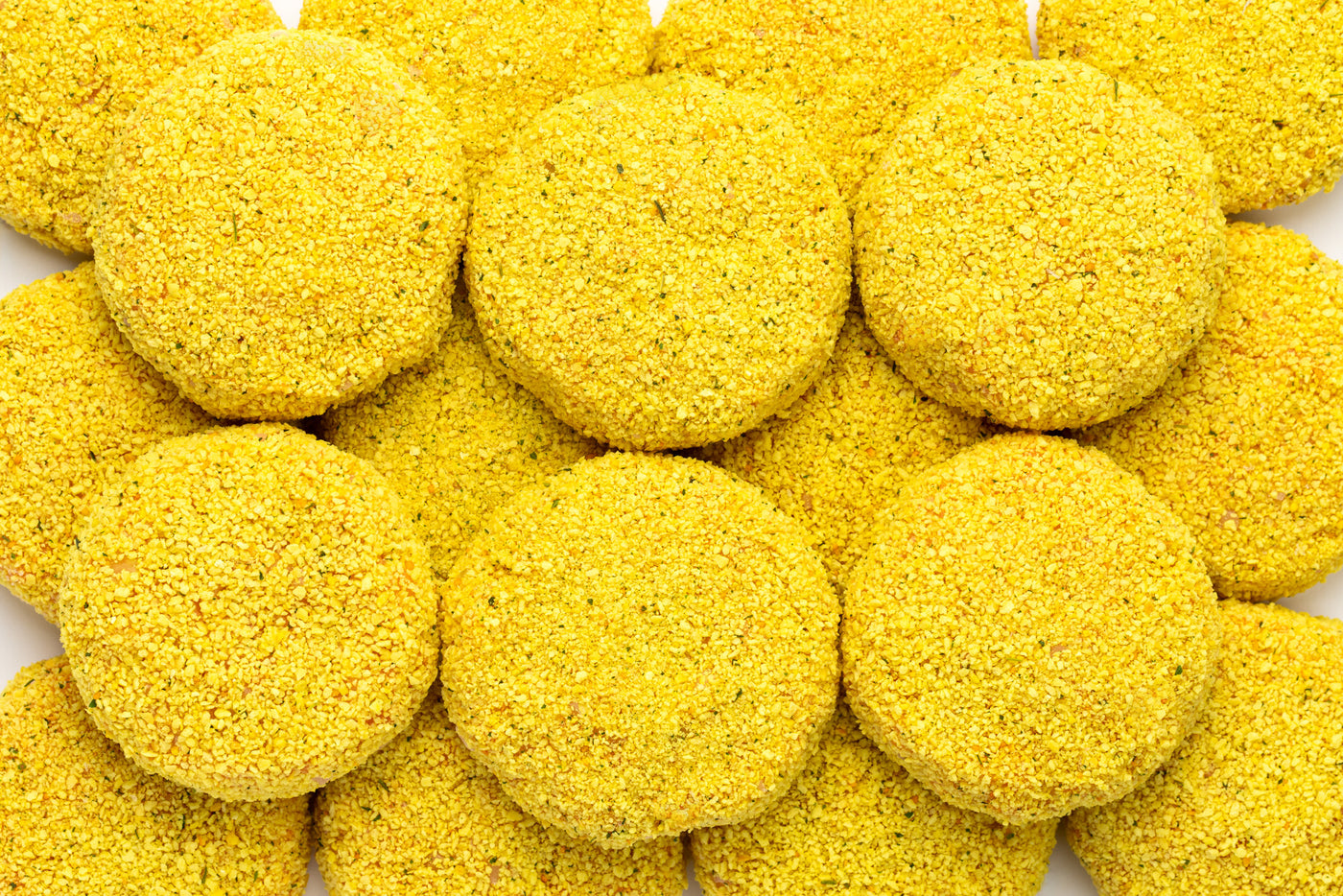 Fish patties made from real salmon fillet, for frying