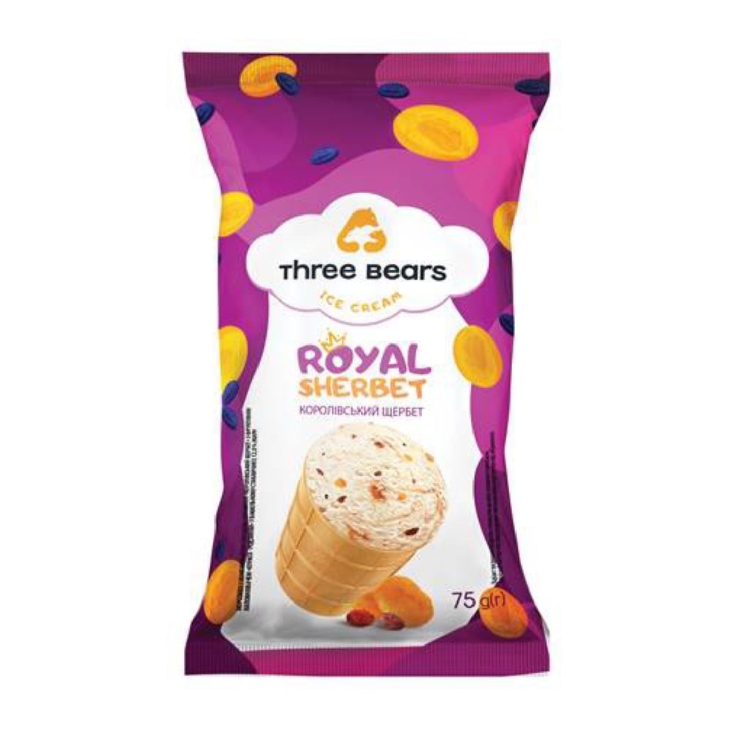 Royal Sorbet Eis im Waffelbecher