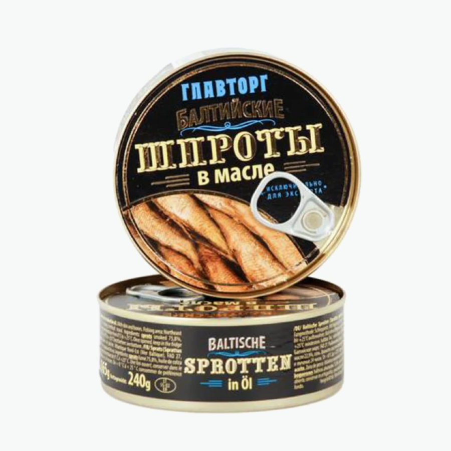Балтийские копченые шпроты в масле