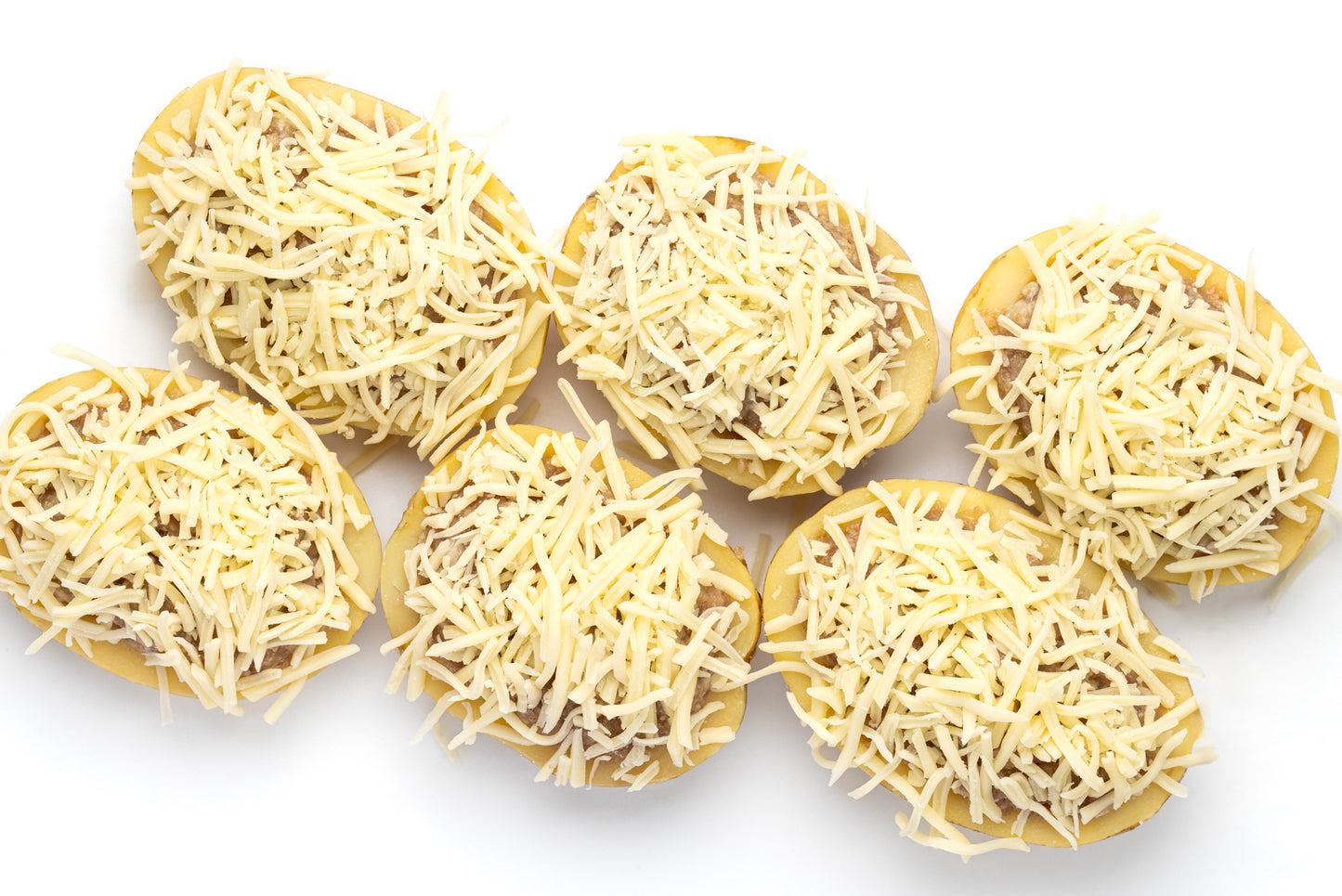 Kartoffel Hälfte mit Hackfleischfüllung