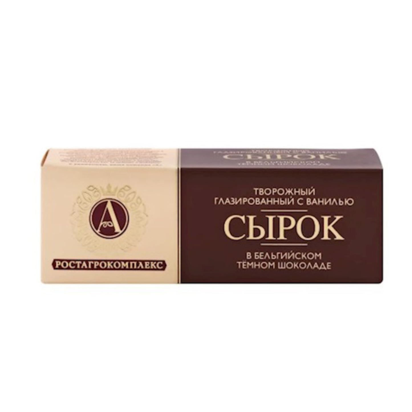 Quarkriegel Vanille, glasiert in Bitterschokolade