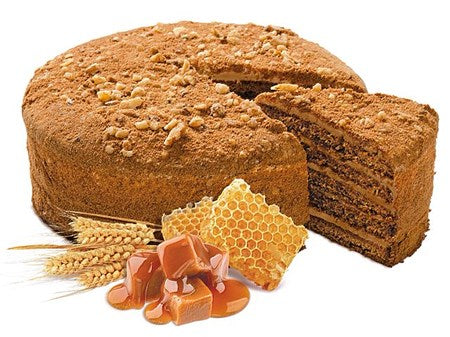 Premium Honigtorte mit Karamellfüllung