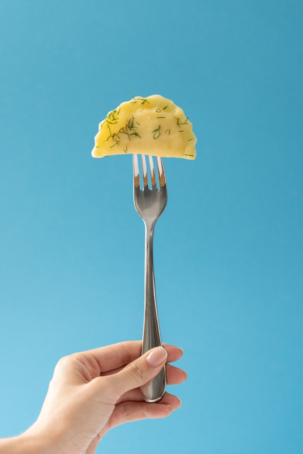 Wareniki mit Kartoffeln und Hähnchenleber, handgemacht