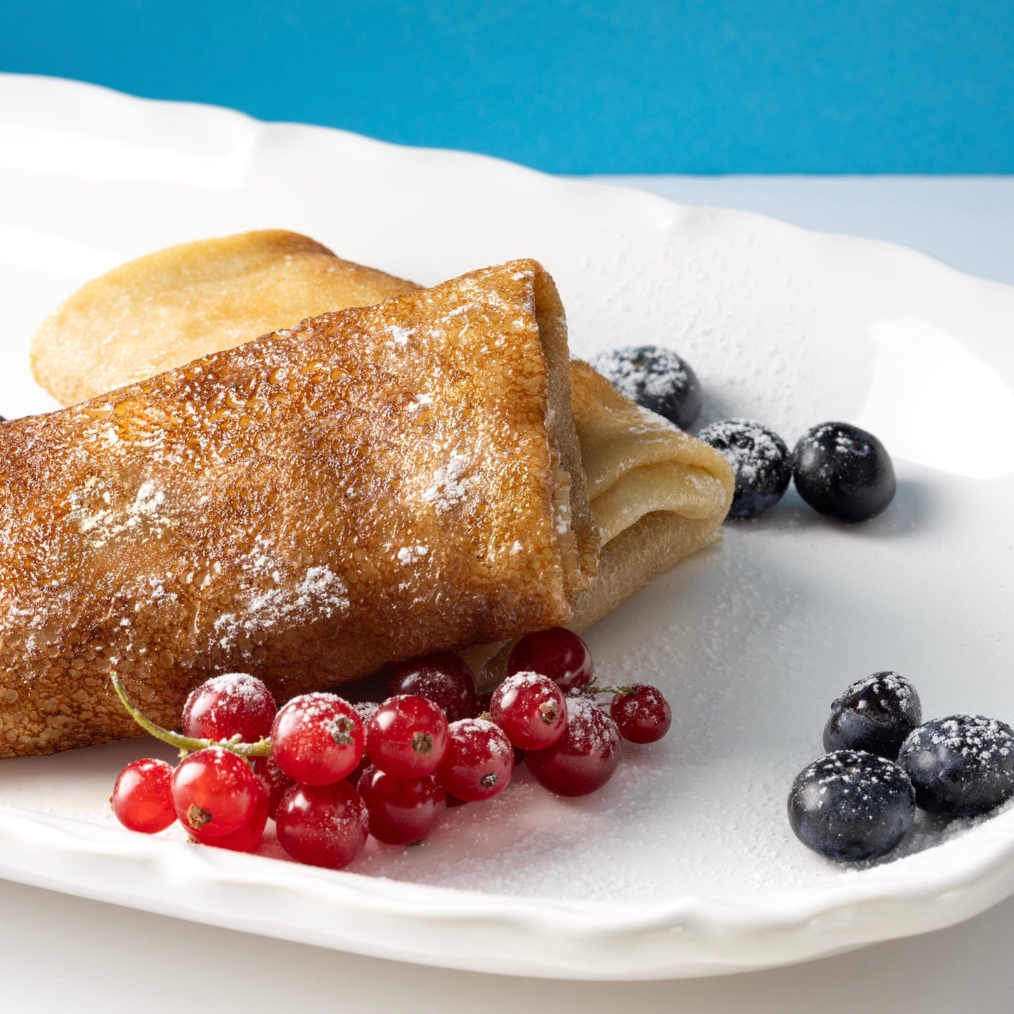 Blinis mit Quarkfüllung, handgemacht