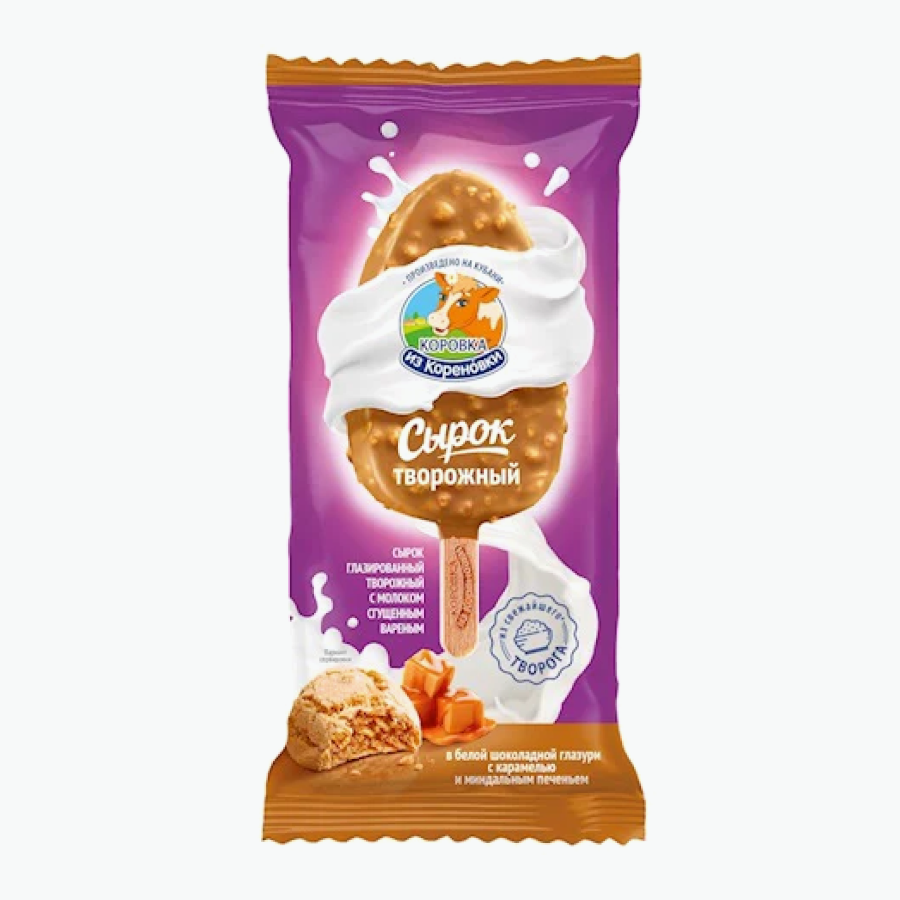 Quarkriegel in weißer Schokolade mit Kondensmilch