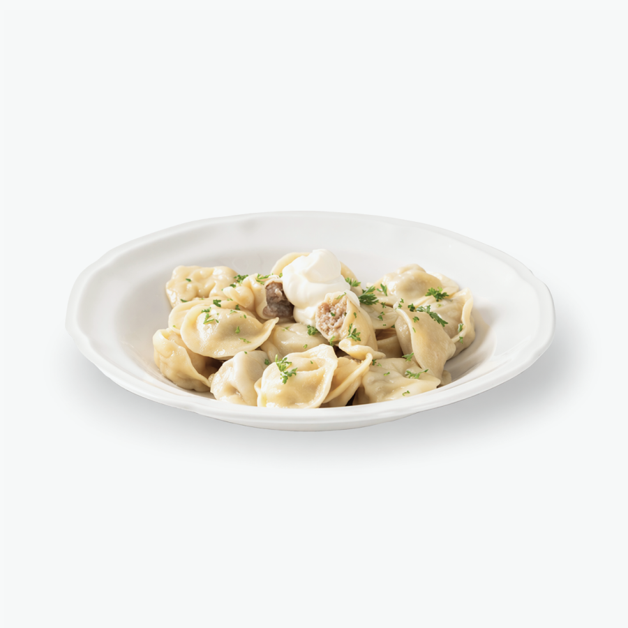 Pelmeni with veal