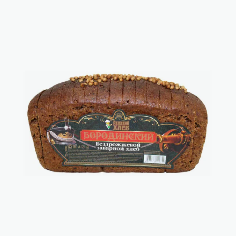 Black bread “Borodinskij”, baked without yeast