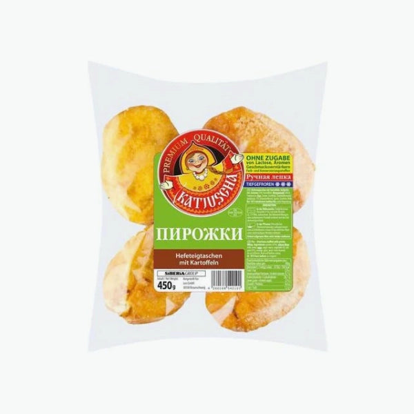 Yeast dough pastries with potatoes, fried