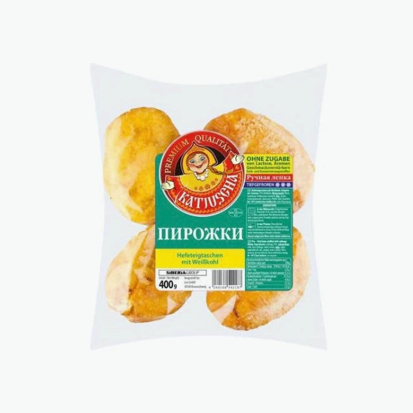 Пирожки из дрожжевого теста с капустой, жареные