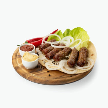 Cevapcici made from pork and beef, handmade