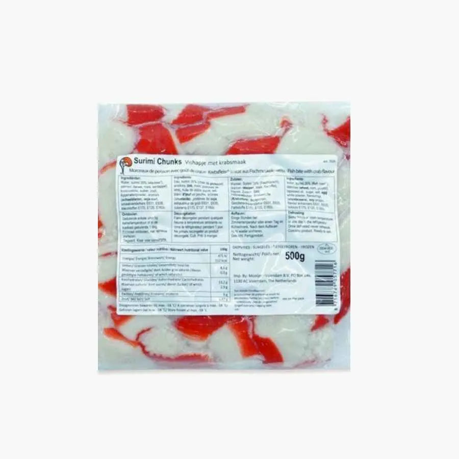 Кусочки морепродуктов сурими, вареные, замороженные