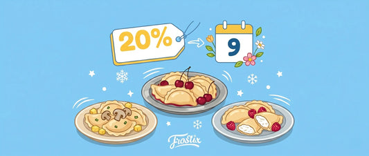 20% Rabatt auf alle Wareniki ab 9 Mai | Frostix.de