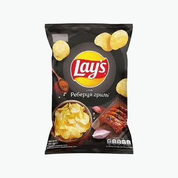Lays Kartoffelchips mit Grillrippchen Aroma
