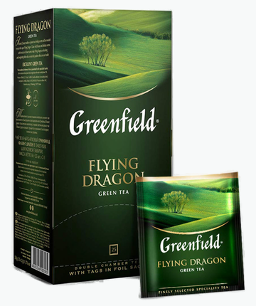 Tee Greenfield Grün Flying Dragon