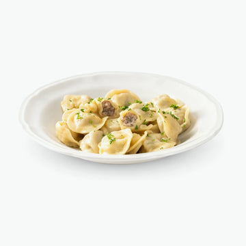 Pelmeni mit Putenfleisch, handgemacht
